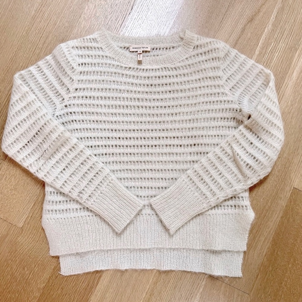 Rebecca Taylor Knit Crochet sweater - Mohair& Alpaca